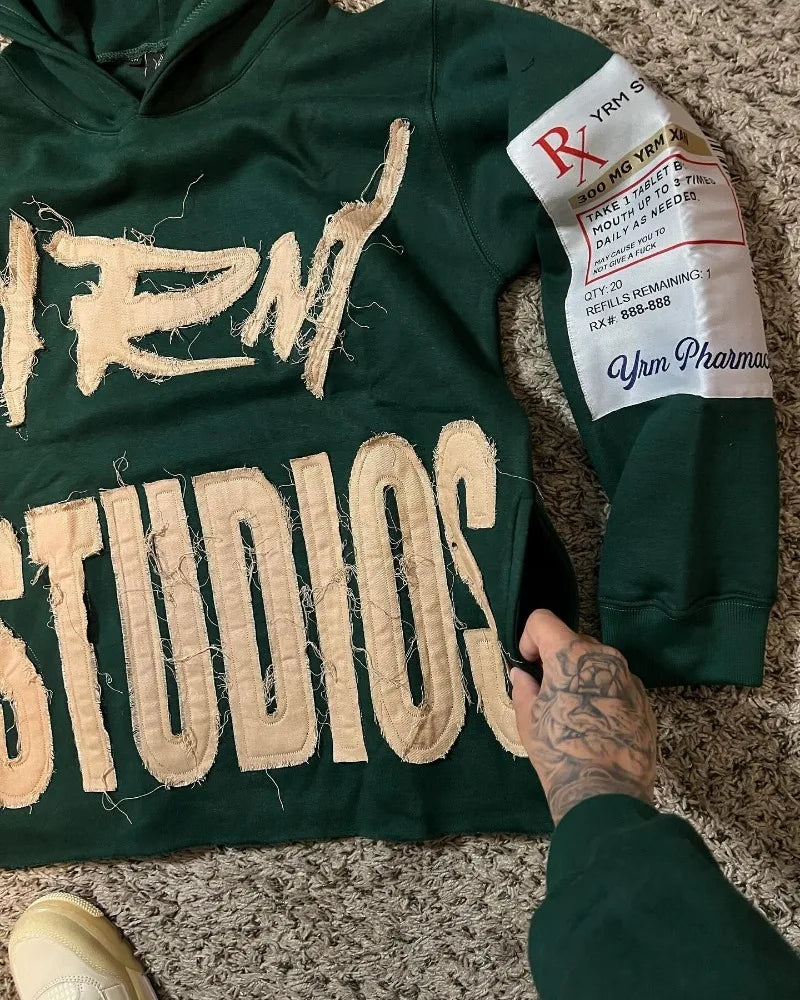 Y2K Letter Print Hoodie