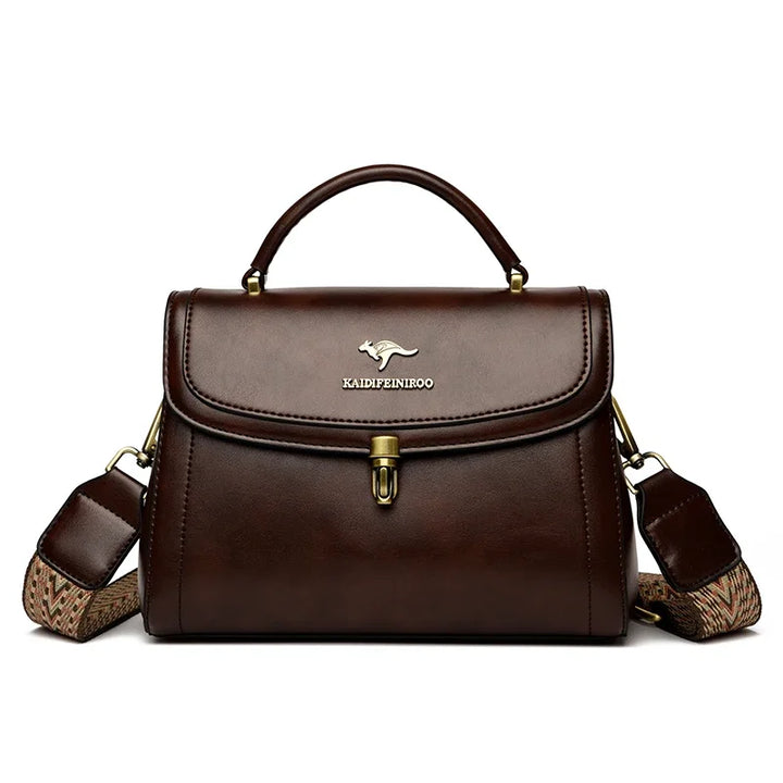 High Quality PU Leather Handbag Purse Women's Bag Solid Color Shoulder Crossbody Bags Lady Messenger Small Tote for Women Girls
