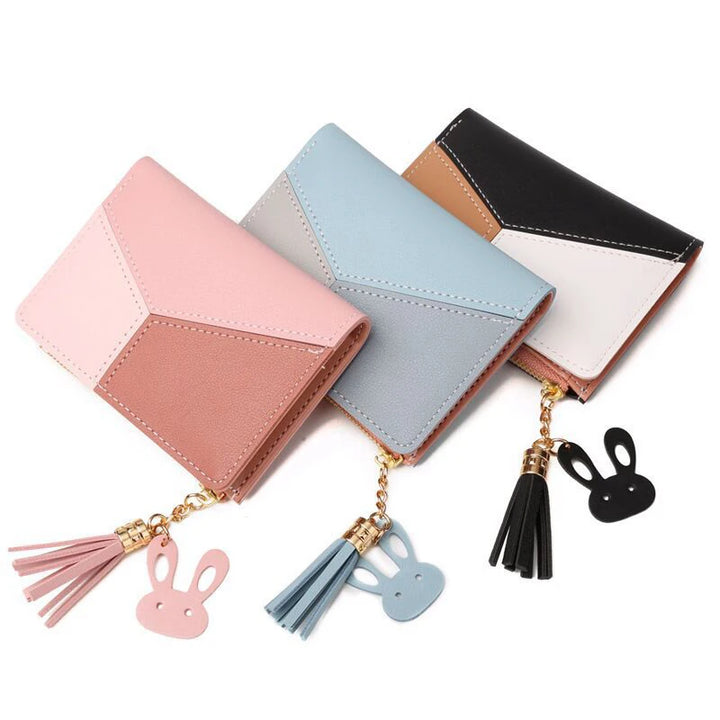 Leather Women’s Wallet – PU Foldable Coin Purse & Card Holder for Ladies