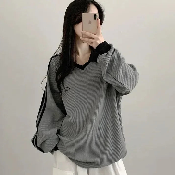 Women's Vintage Polo Sweatshirt