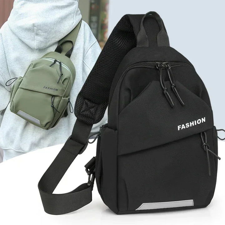 Unisex Stylish Nylon Crossbody Bag Fashionable Chest Pack Shoulder Bag for Everyday Use
