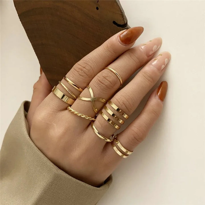 Silver Crystal Rings