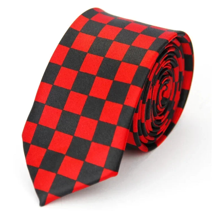 Narrow Tie for Men Women  5cm (2") Skinny Wedding Black Blue Red Pink White Purple Green Gray Piano Skull Print Slim Necktie