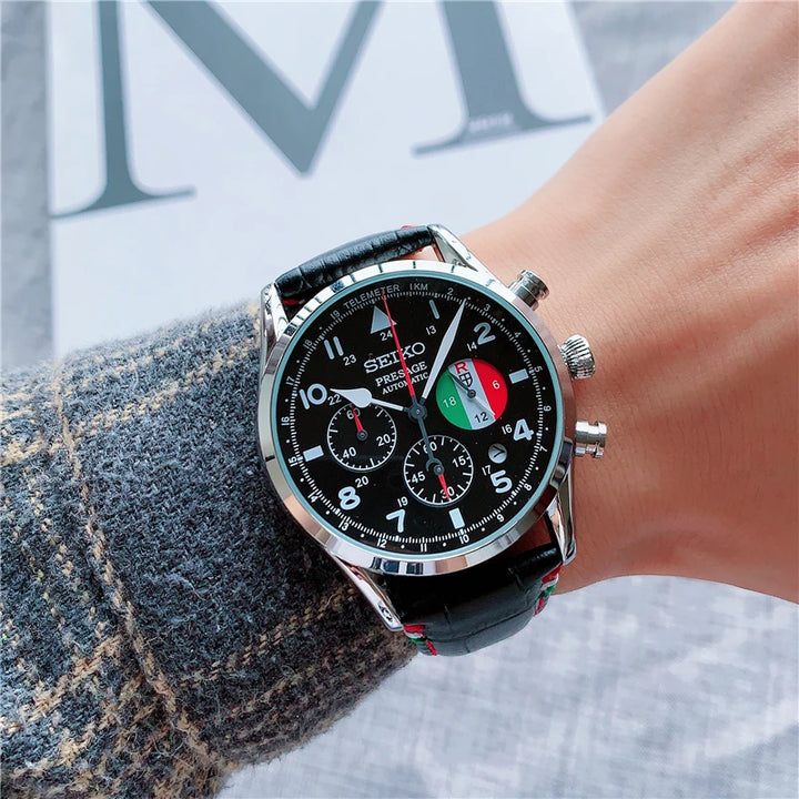 Classic Men's Leather Quartz Watch