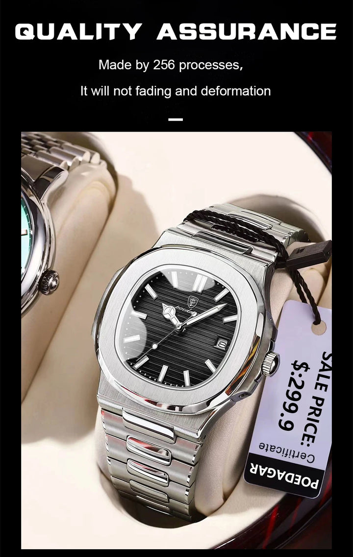 POEDAGAR Luxury Sports Watch for Men