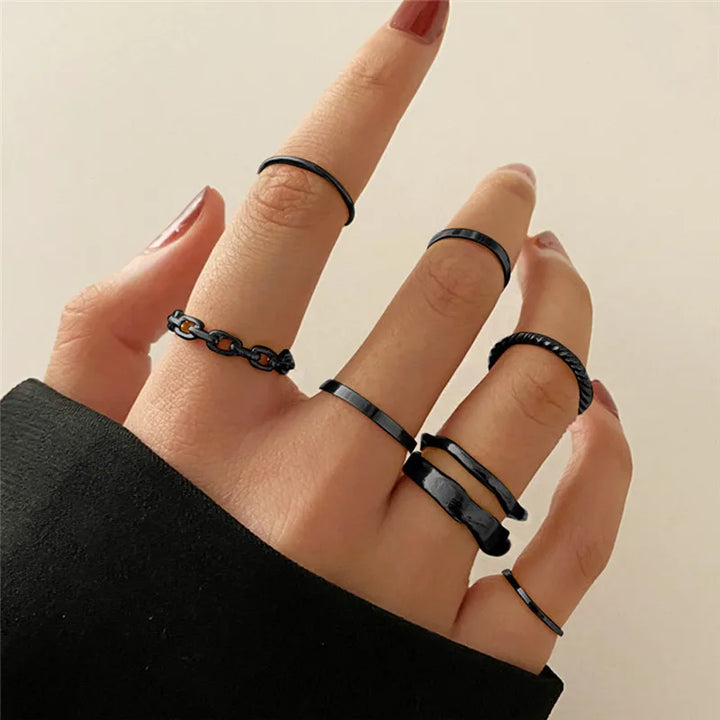 Silver Crystal Rings