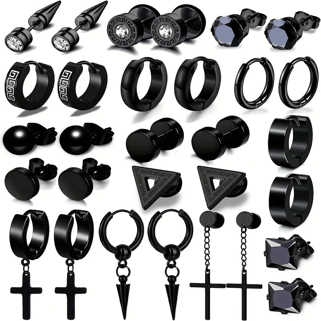EdgeFusion™ – Trendy Stainless Steel Earring Set for Every Occasion