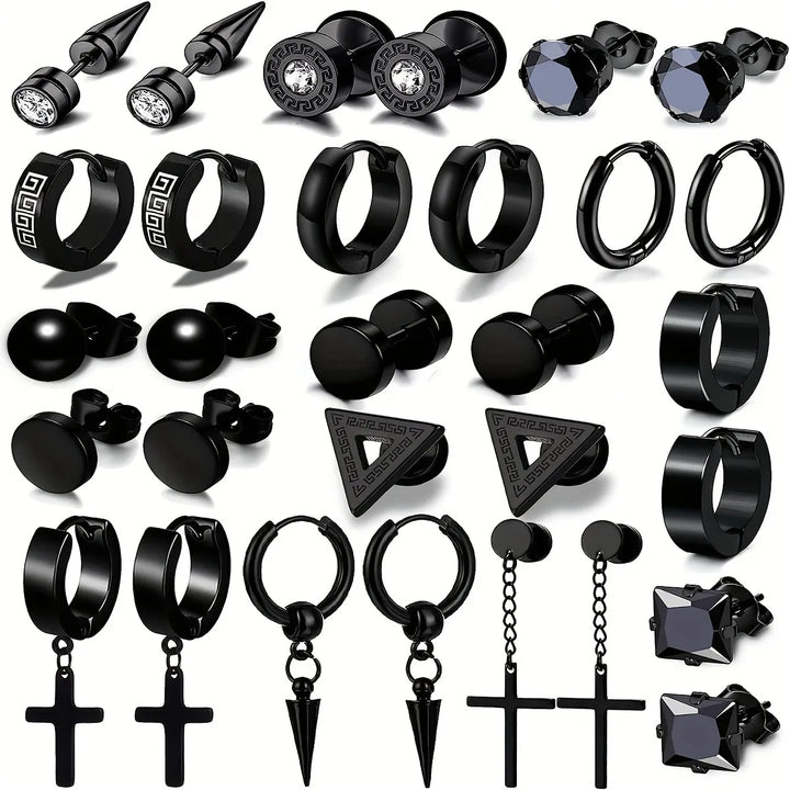 EdgeFusion™ – Trendy Stainless Steel Earring Set for Every Occasion