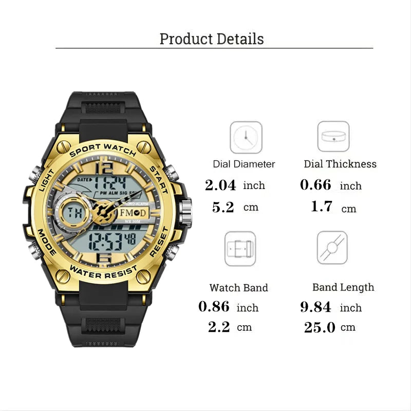 Luminous Digital Watch – Trendy Timepiece for Students & Young Adults