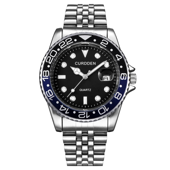 Stainless Steel Band Quartz Watch for Men