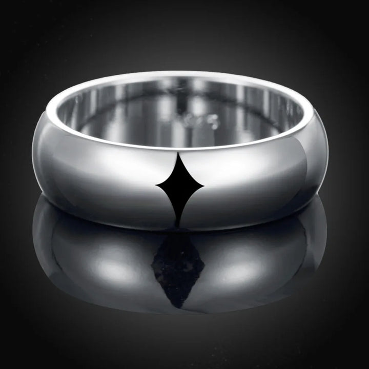 SimplicityLuxe™ – Sterling Silver Round Circle Ring for Women’s Jewelry