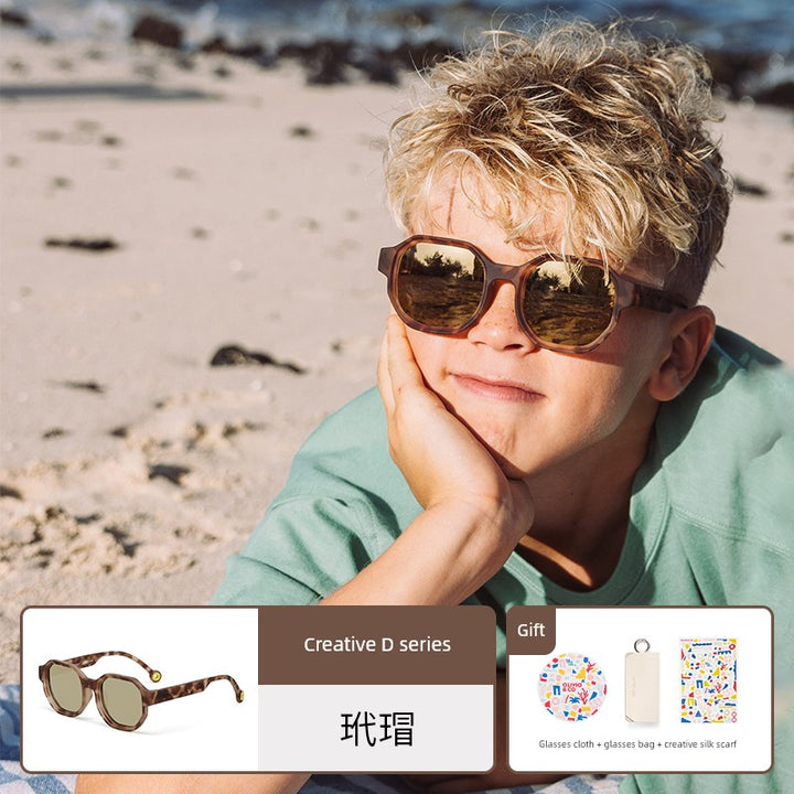 Olivioco Creative Parent-Child Eye Protection Men's and Women's Sunglasses
