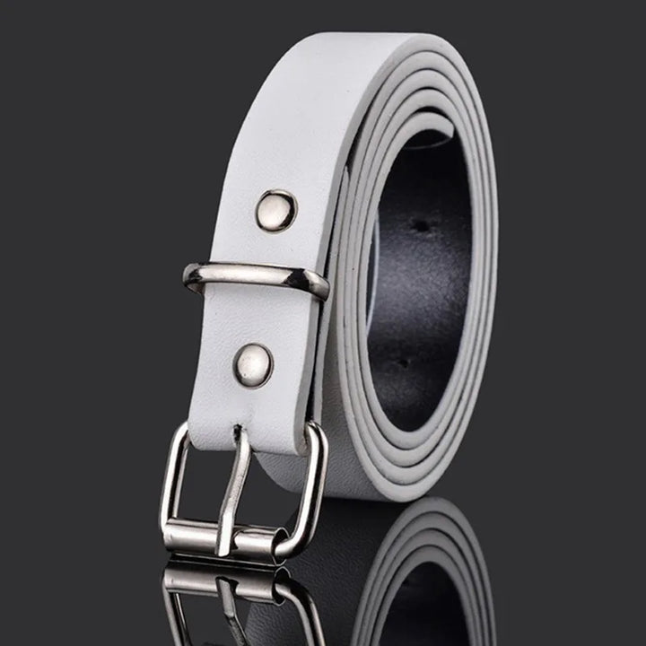 Children PU Leather Belts Boys Girls Kid Waist Strap Waistband Metal Buckle For Jeans Pants Trousers Dress Adjustable Belt