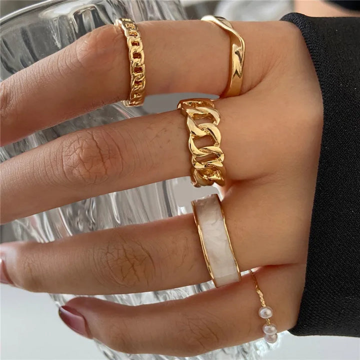 Silver Crystal Rings