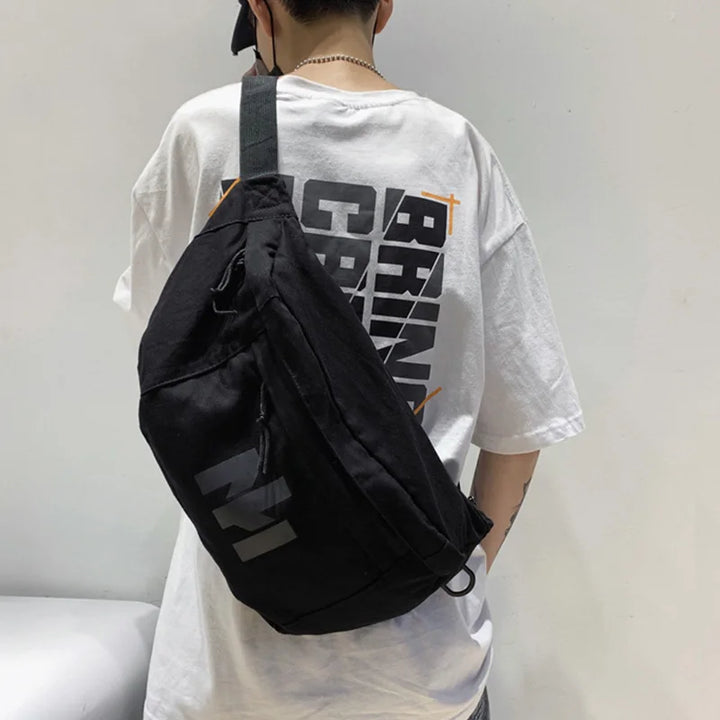 Unisex Fanny Pack – Large Capacity Waist & Chest Bag for Travel & Street Trend