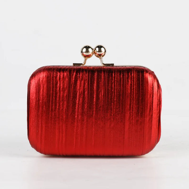 Luxury Evening Clutch – Purple Striped Crossbody Shoulder Bag for Women