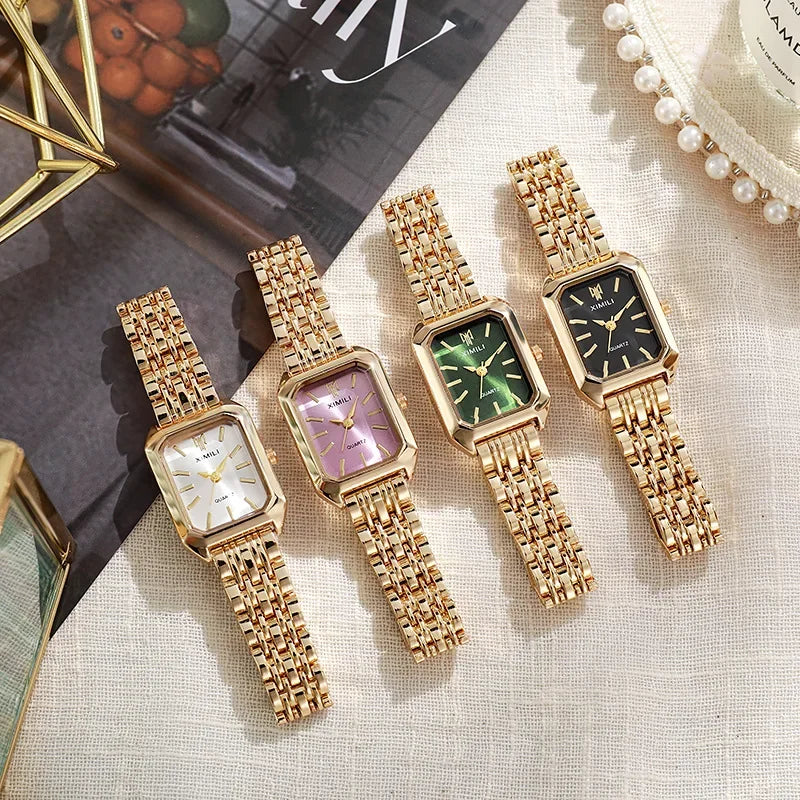 Luxury Stainless Steel Quartz Watch for Women