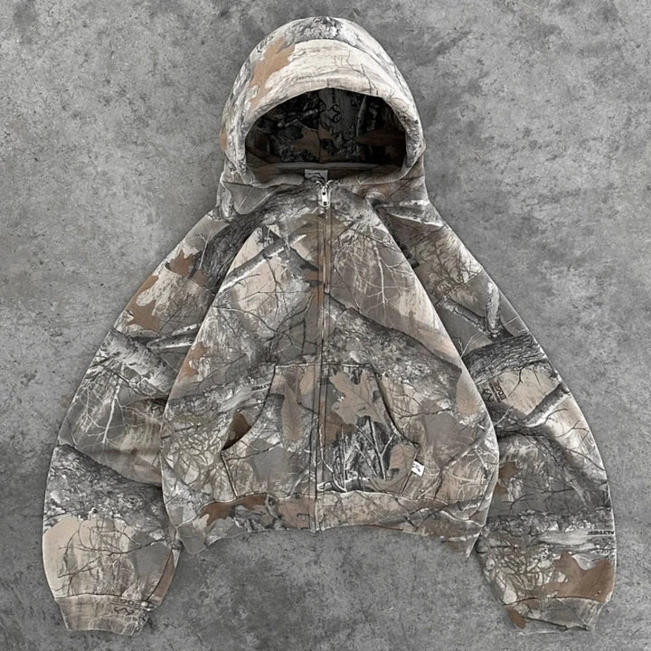 Retro zip up Hoodie