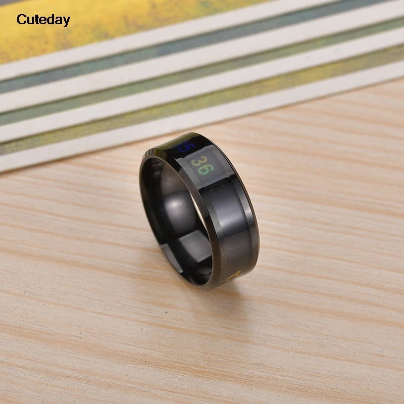 AuraTemp™ – Waterproof Mood Ring for Men & Women