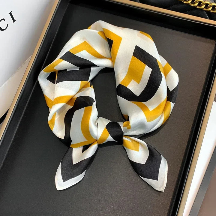 Mulberry Silk Square Scarf – Luxury Bandana & Headwrap for Women