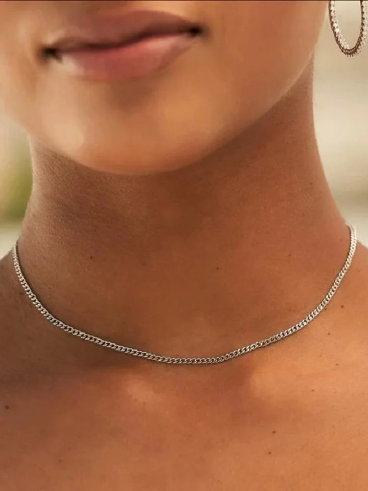 Titanium Steel Cuban Chain – Men's Fashion Necklace
