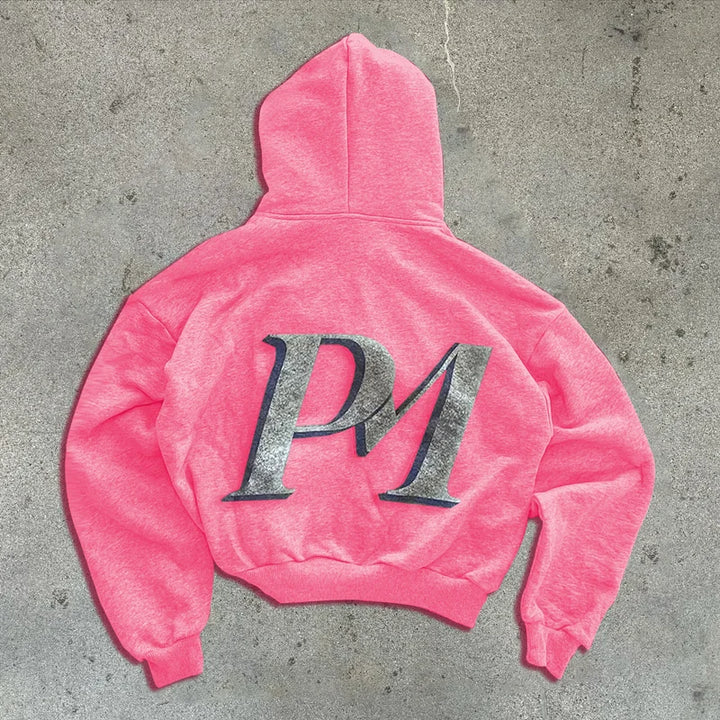 Y2K Retro Print Hoodie