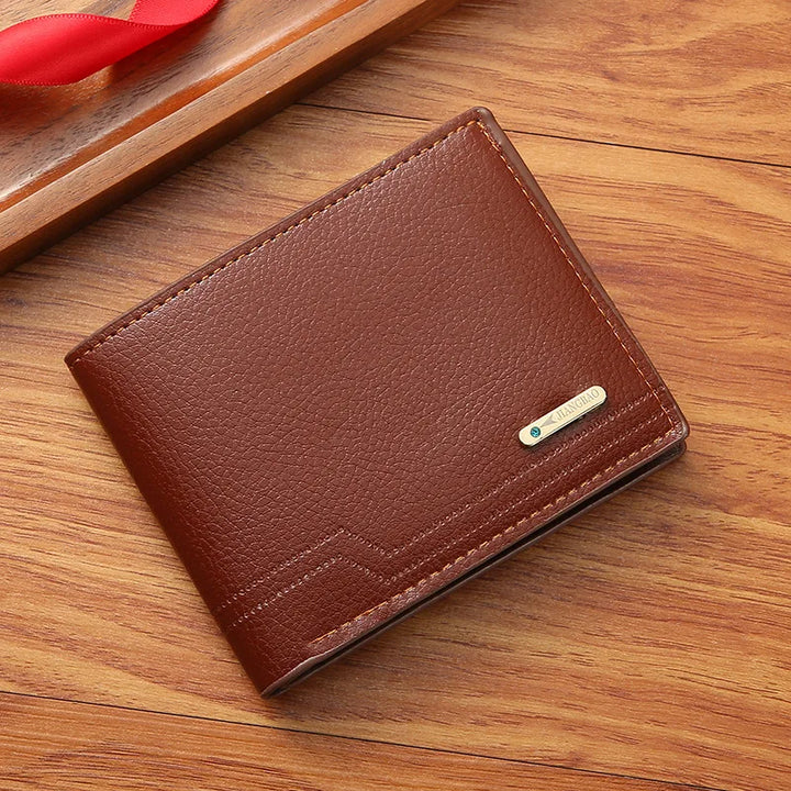 Men Inserts Foldable Wallets Picture Coin Slim Purses Business Money Credit ID Cards Holders Vintage Protection Capacity Bags