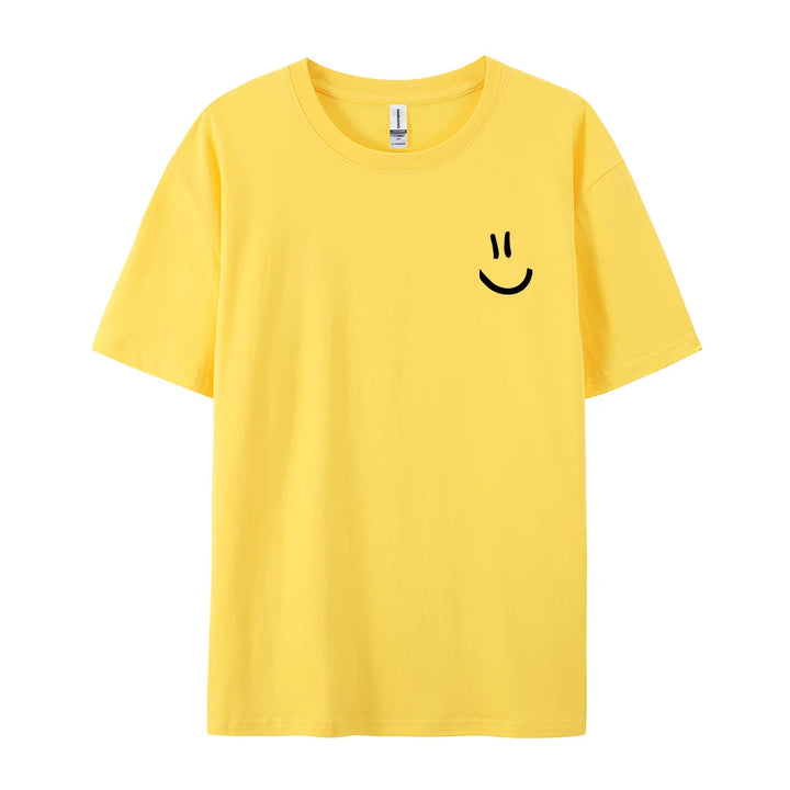 Minimalist Smile Tee – Street Style Summer Top