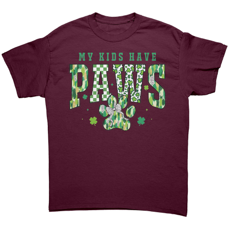 St_Patricks_Day_Dog_Paw_Print_My_Kids_H_Maroon_Front_Mockup.png
