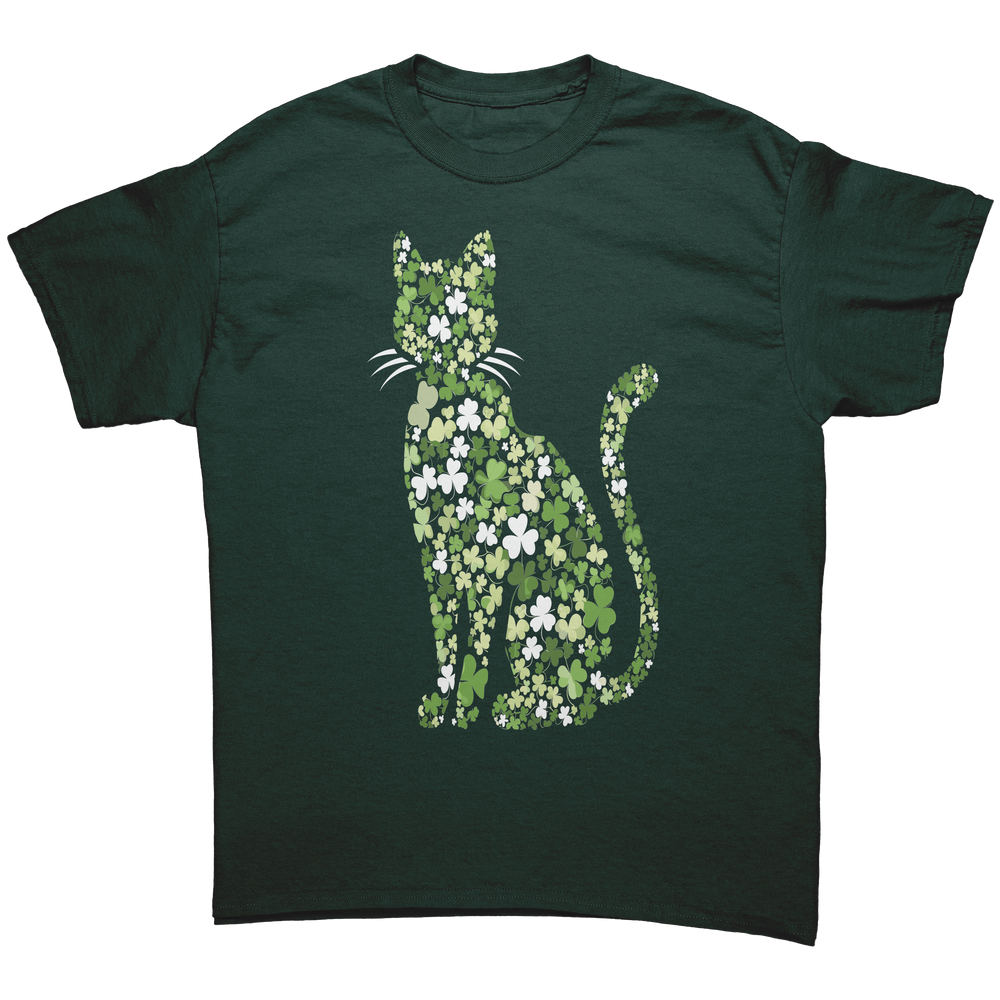 St_Patricks_Day_Shamrock_Cat_Unisex_Gi_Forest_Green_Mockup.png