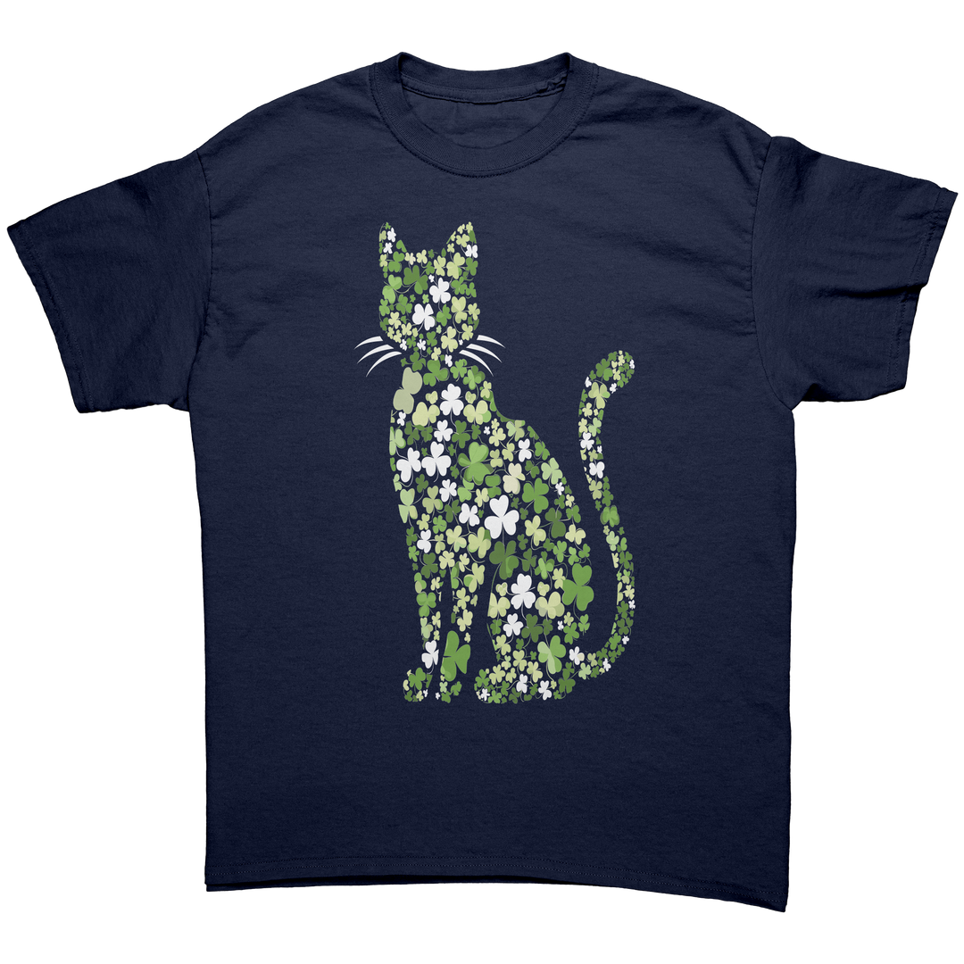 St_Patricks_Day_Shamrock_Cat_Unisex_Gi_Navy_Front_Mockup.png