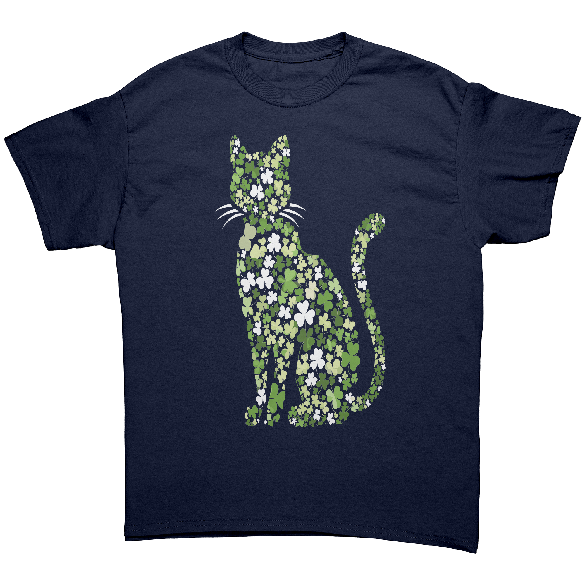 St_Patricks_Day_Shamrock_Cat_Unisex_Gi_Navy_Front_Mockup.png