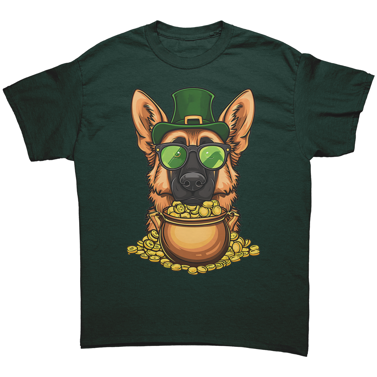 St_Patricks_German_Shepherd_Gildan_Uni_Forest_Green_Mockup.png