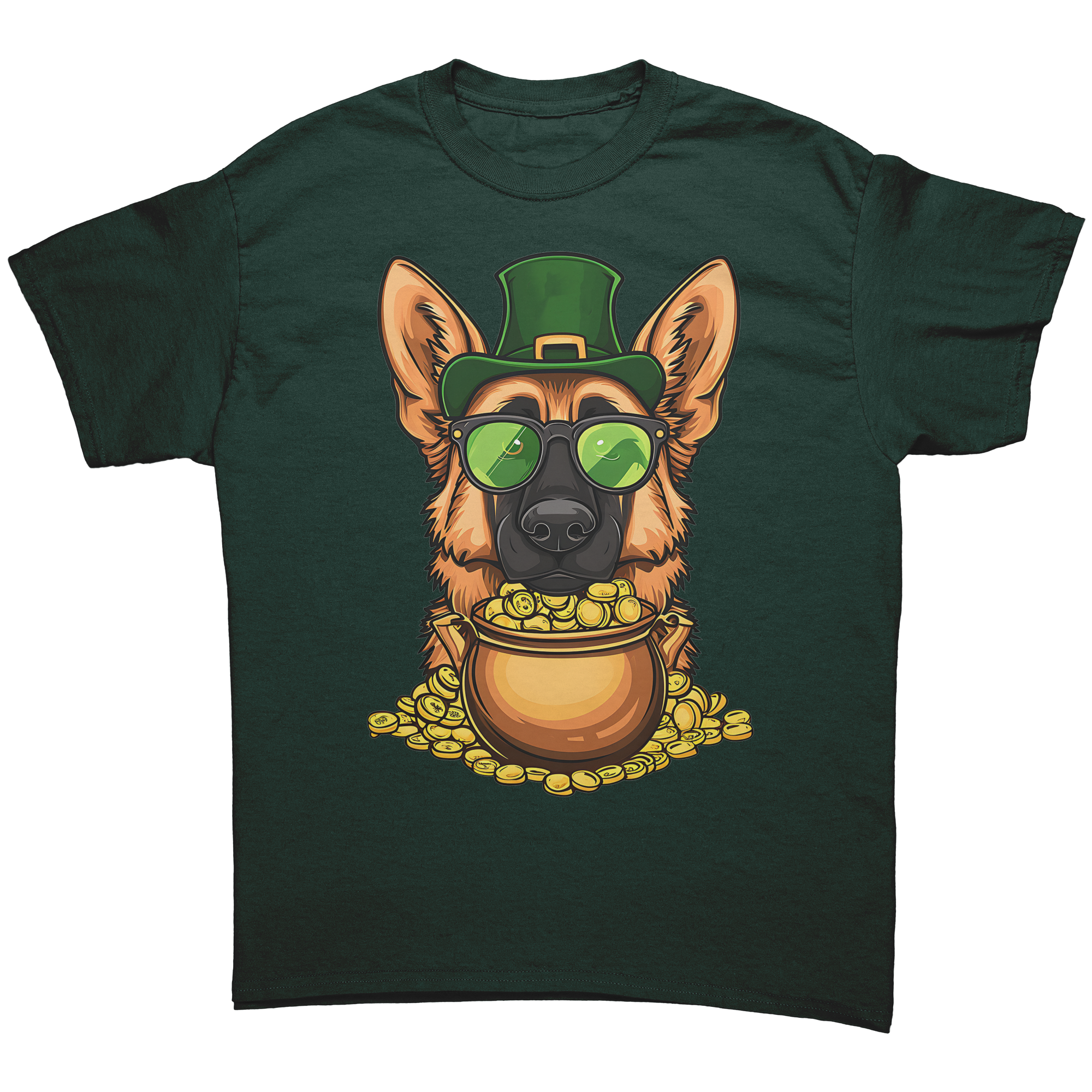 St_Patricks_German_Shepherd_Gildan_Uni_Forest_Green_Mockup.png