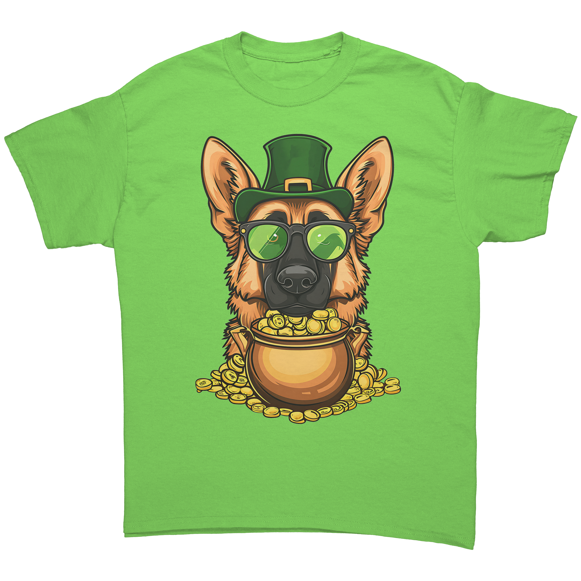 St_Patricks_German_Shepherd_Gildan_Uni_Lime_Front_Mockup.png