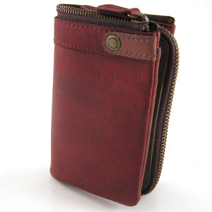 Tough Japan Men Genuine Leather Personality Vertical Wallet