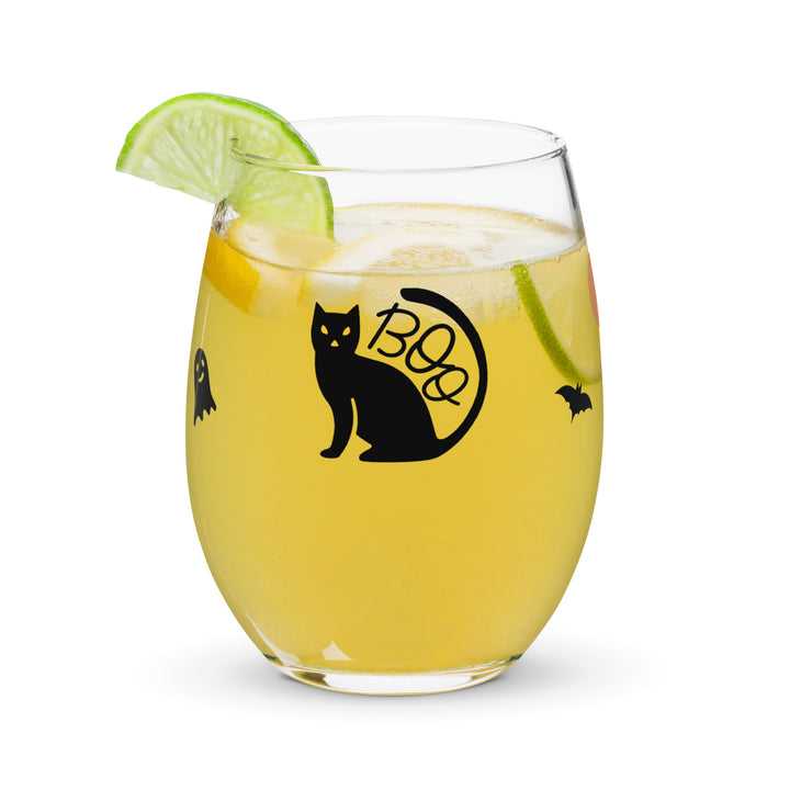 Halloween Stemless wine glass