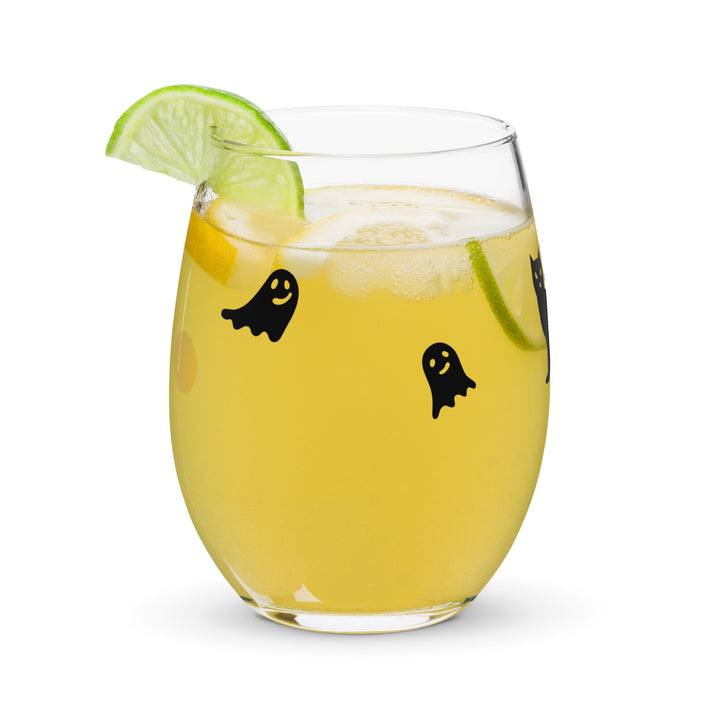 Halloween Stemless wine glass
