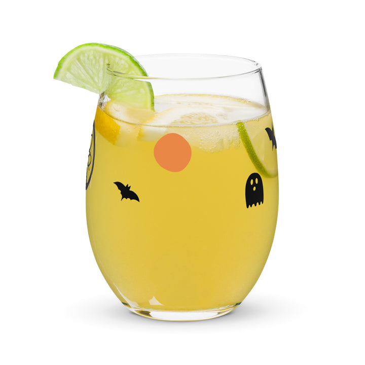 Halloween Stemless wine glass
